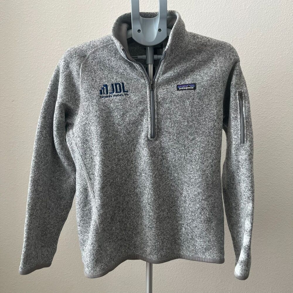 Patagonia‎ Women's Medium Heather Gray Worn Wear Better Sweater 1/4-Zip Fleece